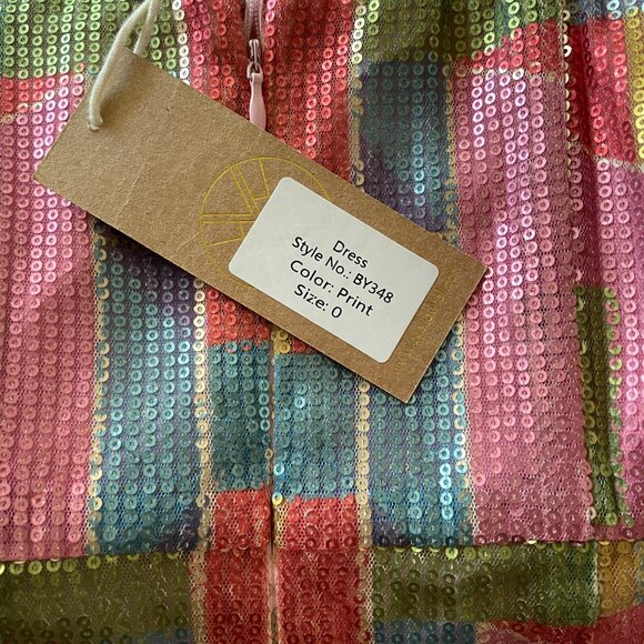 (New w/ Tags) B. Yellowtail Apsáalookbia Sequin Column Dress - Picture 8 of 9